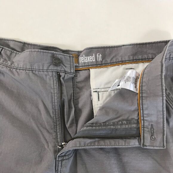 Carhartt Force Tappen Cargo Short Men's Size 38x11 Gray Relaxed Fit Workwear - Picture 2 of 13